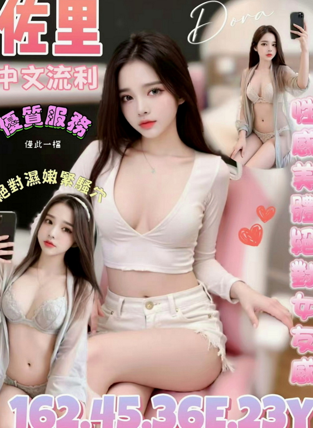 鳳山伴遊：蜜蜜 |外拍女模|164cm|54kg|C罩杯|18歲|把你女友在你女友或者老婆身上沒有玩到沒有享受到的，今天都可以找牛奶玩 包覆感真的很好，